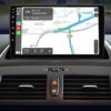 Android autórádió BMW X3-hoz magyar nyelvű navigációval, nagy érintőképernyőn.