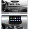 Renault Laguna Android multimédia fejegység beszerelés előtte-utána – prémium 9 colos kijelző.