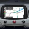 Fiat 500X Android multimédia rendszer – CarPlay navigációs térkép kijelzőn útvonalkövetéssel