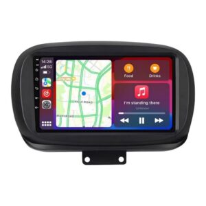 Fiat 500X Android fejegység CarPlay rendszerrel – térkép és zenelejátszó funkciók egy képernyőn