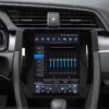 Fejlett hangzásbeállításokat kínáló Android multimédia fejegység Honda Civic 2015–2020 autóhoz, Tesla stílusú kijelzővel.