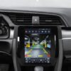 Tolatókamera képet is megjelenítő Android multimédia fejegység Honda Civic 2015–2020 típushoz, Tesla stílusú kijelzővel.