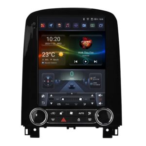 Renault Scenic Tesla-stílusú Android multimédia fejegység főképernyője modern dizájnnal és teljes funkciótámogatással