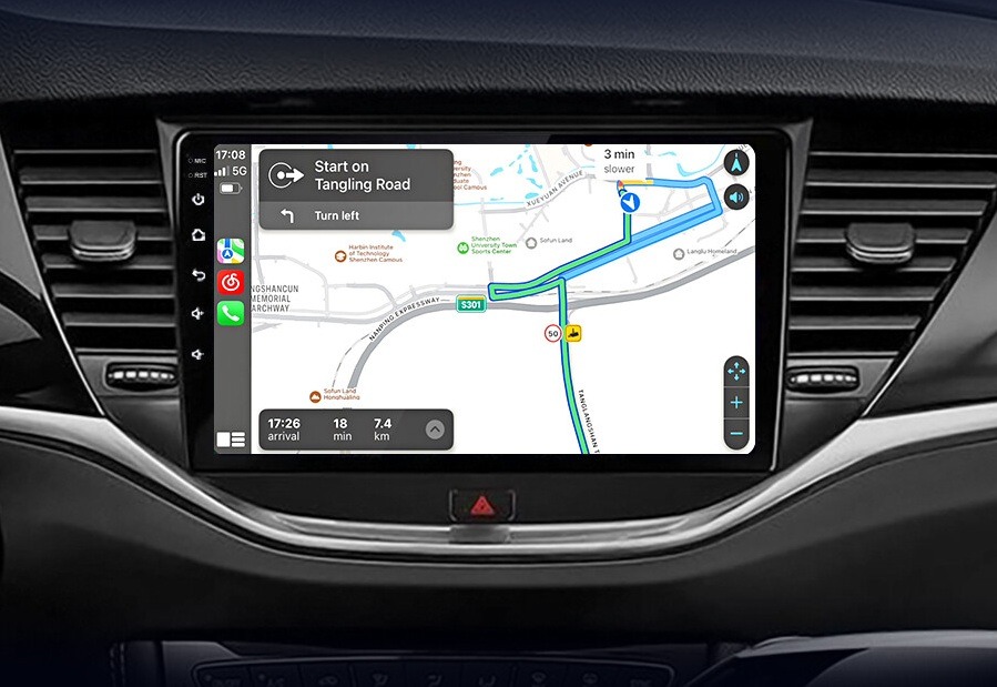 Opel Astra K Android multimédia GPS navigáció térképes megjelenítéssel