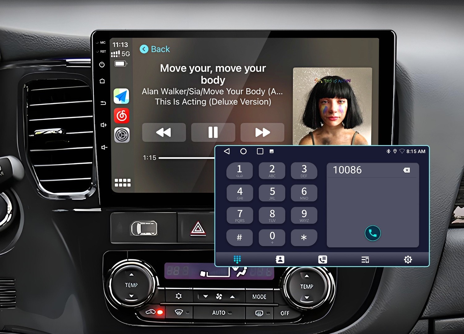Mitsubishi Outlander 2012-2018 Android multimédia rendszer zenelejátszó felülettel