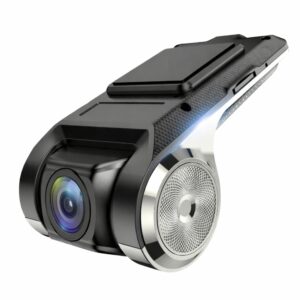 Full HD fedélzeti menet rögzítő kamera elölnézetben, nagy látószögű autós dashcam éjjellátó funkcióval és HD felbontással