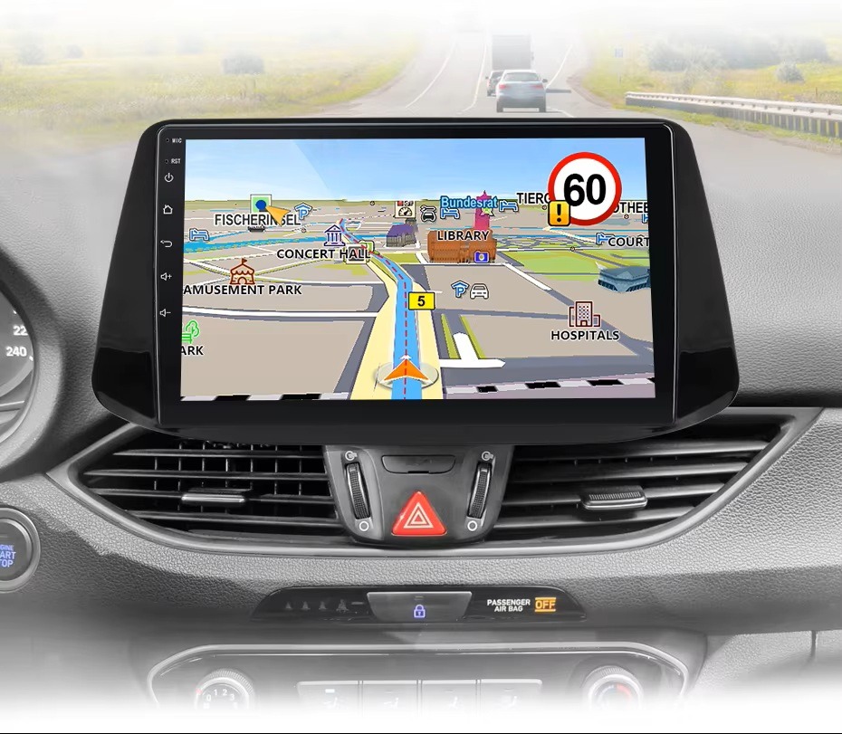 Hyundai i40 2012-2016 Android multimédia GPS navigációval, valós idejű útvonaltervezéssel és Google Térkép támogatással.