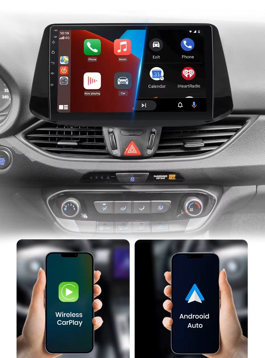 Hyundai i40 2012-2016 Android multimédia beépítve vezeték nélküli Apple CarPlay és Android Auto támogatással.