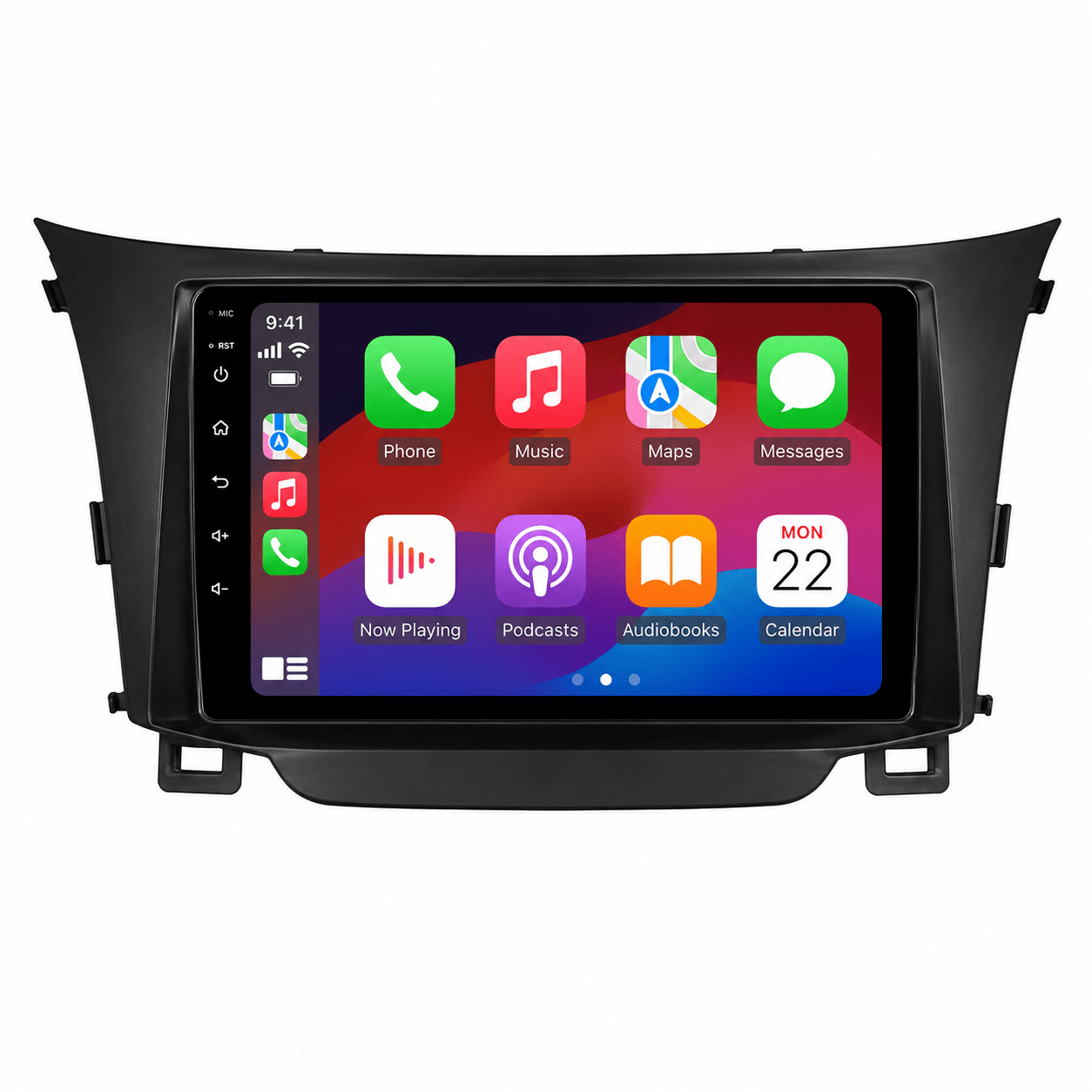 Hyundai i40 2012-2016 Android multimédia 9 colos érintőképernyős fejegység vezeték nélküli Apple CarPlay és Android Auto támogatással.