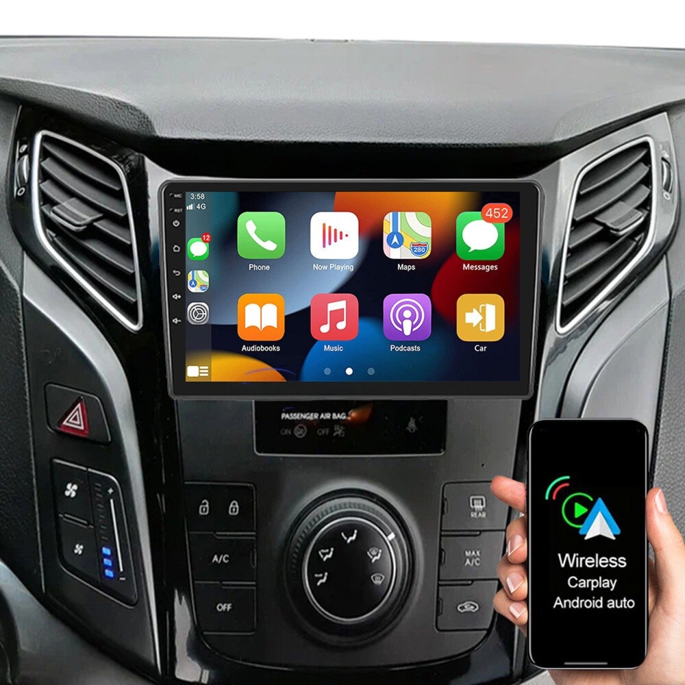 Hyundai i40 2012-2016 Android multimédia vezeték nélküli Apple CarPlay funkcióval.